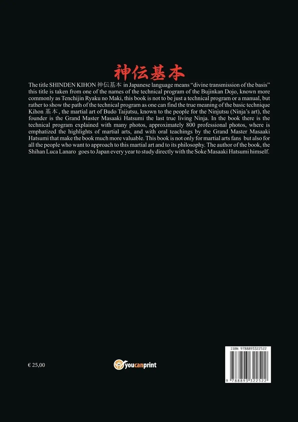 Rückseite: 9788893322522 | Shinden kihon. Unarmed fighting basic techniques of the ninja and...