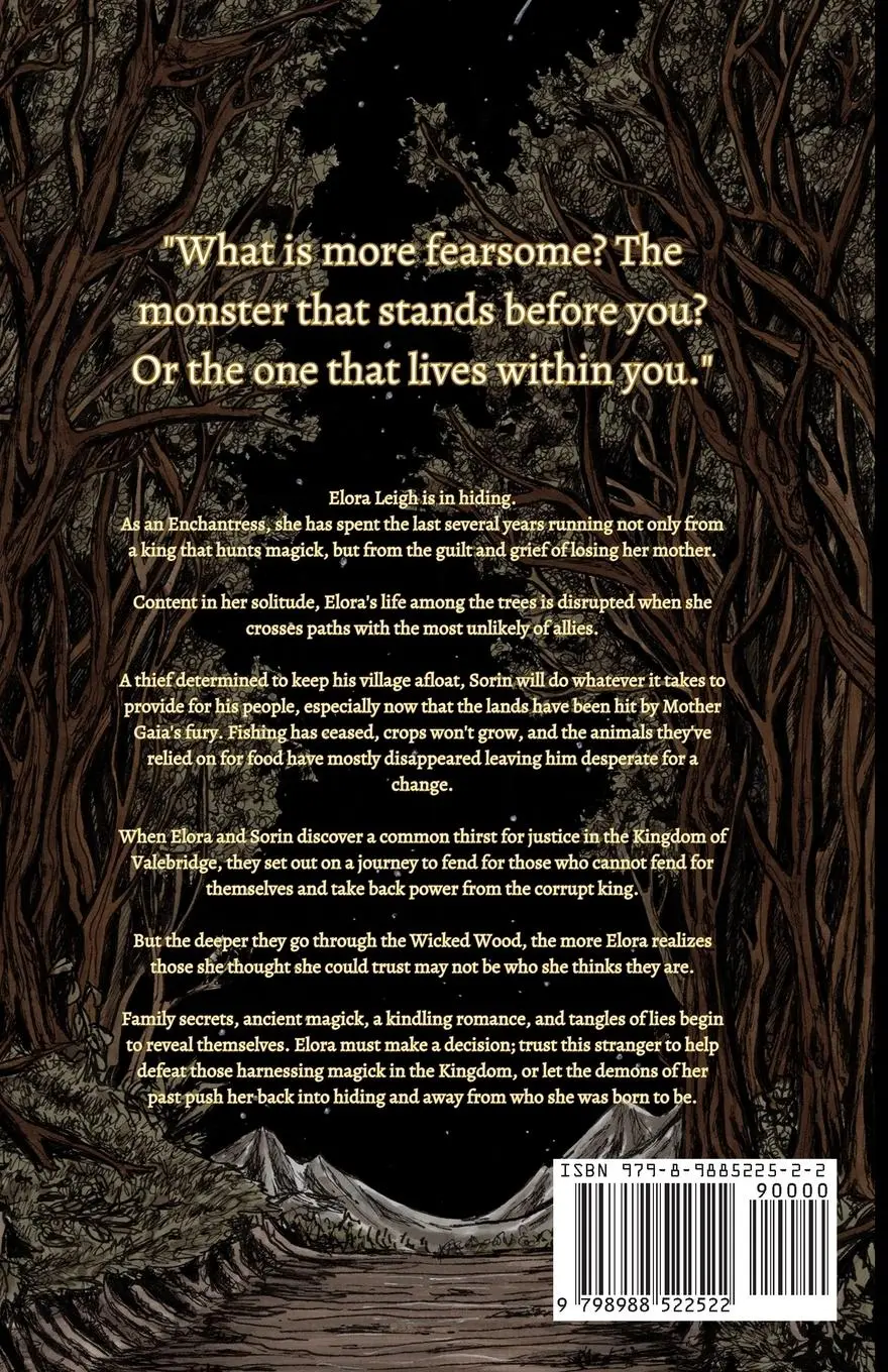 Rückseite: 9798988522522 | Through the Wicked Wood | Kristen R Moore | Taschenbuch | Englisch