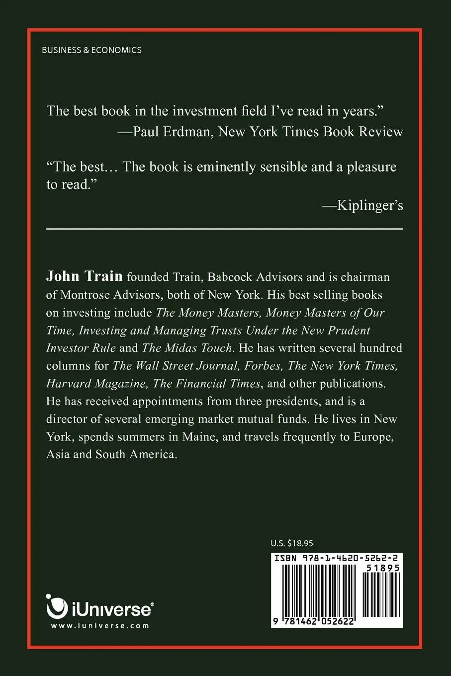 Rückseite: 9781462052622 | The Craft of Investing | John Train | Taschenbuch | Englisch | 2012