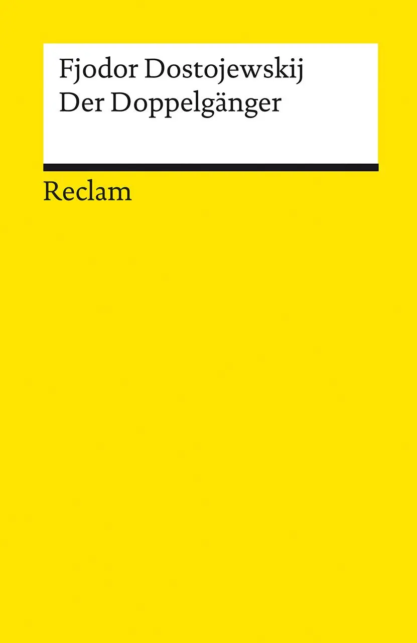 Cover: 9783150142622 | Der Doppelgänger. Textausgabe mit Literaturhinweisen und Nachwort