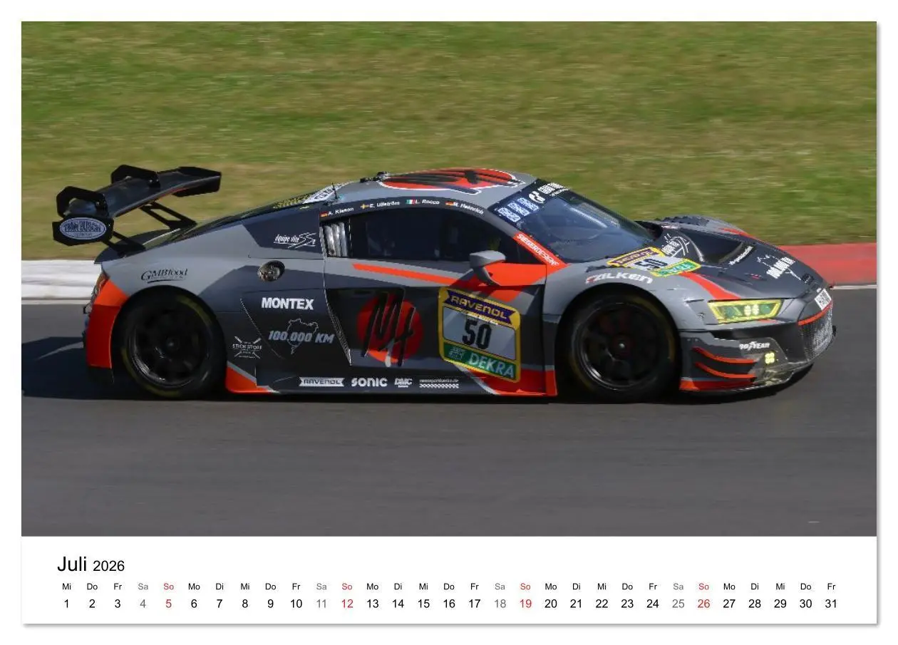 Bild: 9783516232622 | Die Vier Ringe im Motorsport (Tischkalender 2026 DIN A5 quer),...