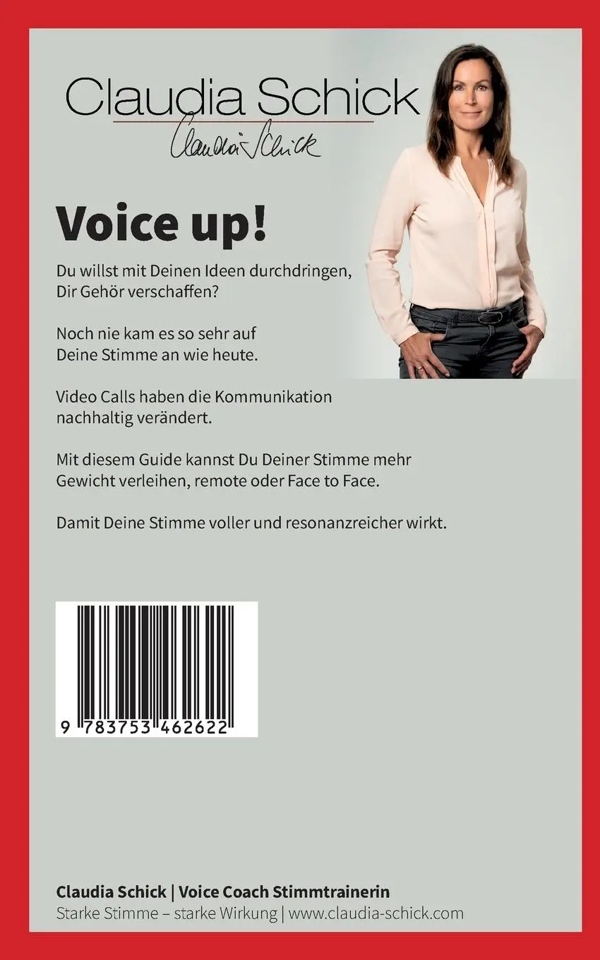 Rückseite: 9783753462622 | Voice up! | Dein Guide für eine wirkungsvollere Stimme | Schick | Buch