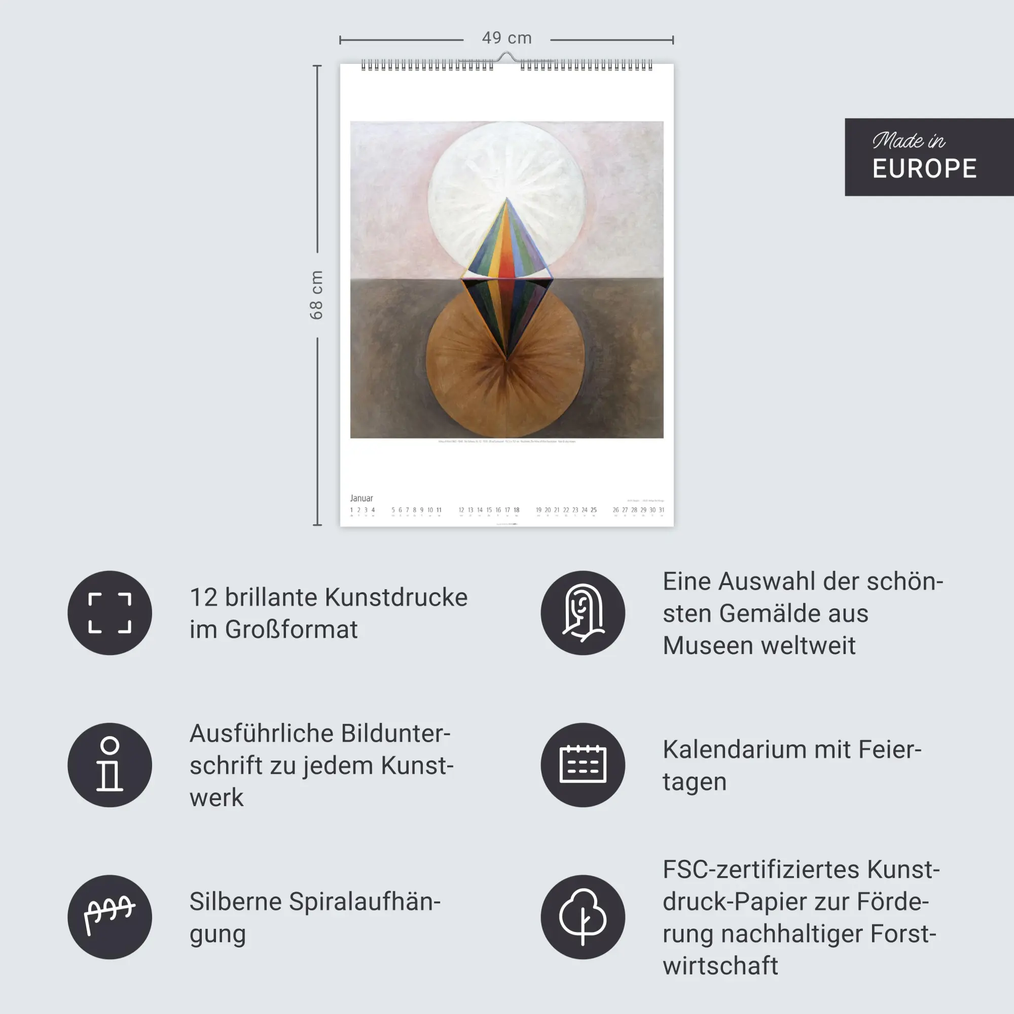 Bild: 9783839902622 | Hilma af Klint Kalender 2026 | Hilma af Klint | Kalender | 14 S.