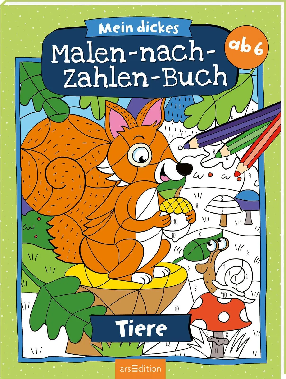 Cover: 9783845842622 | Mein dickes Malen-nach-Zahlen-Buch - Tiere | Christine Thau | Buch