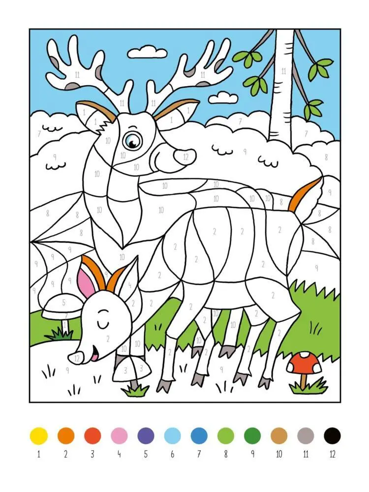 Bild: 9783845842622 | Mein dickes Malen-nach-Zahlen-Buch - Tiere | Christine Thau | Buch