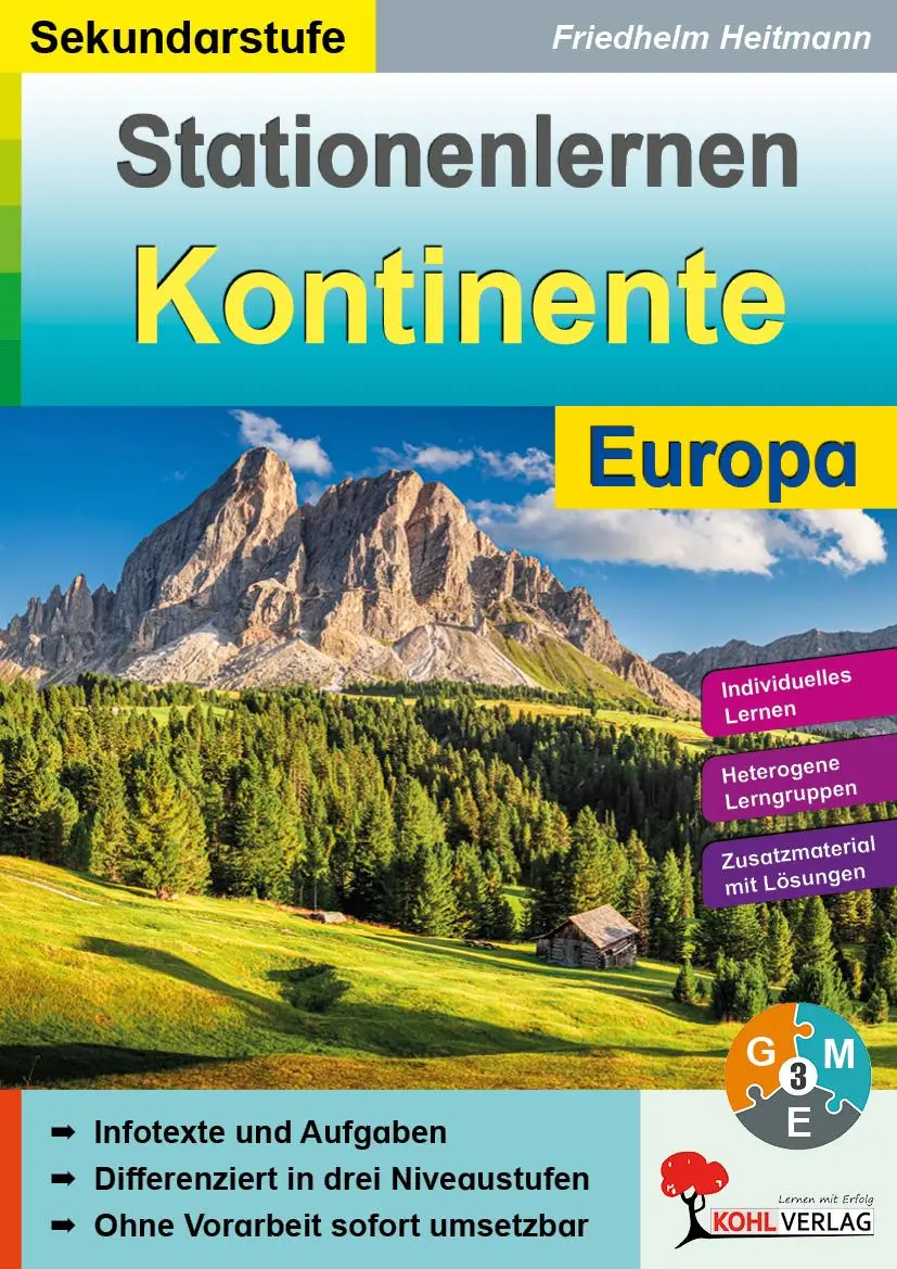 Cover: 9783966242622 | Stationenlernen Kontinente / Europa | Friedhelm Heitmann | Taschenbuch