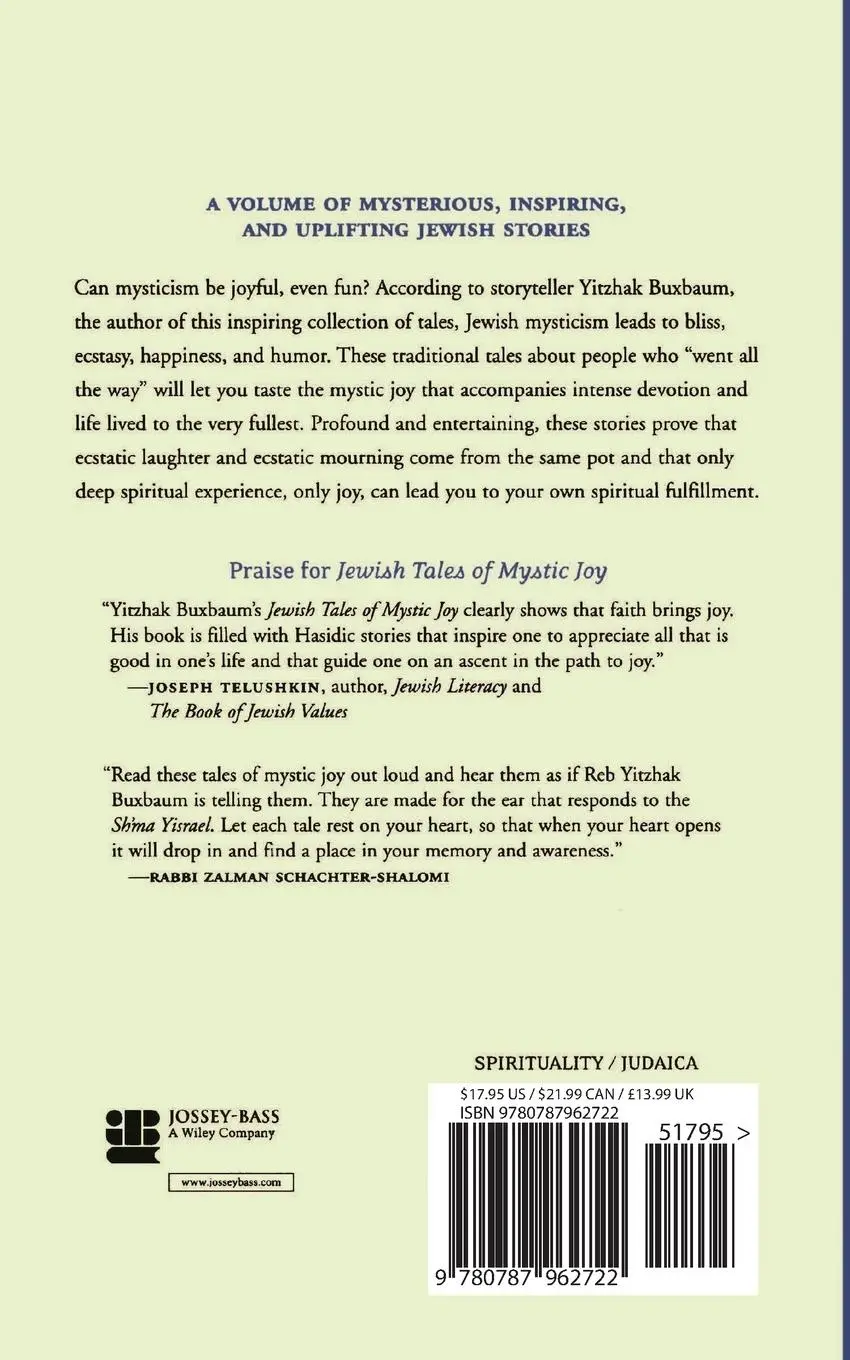 Rückseite: 9780787962722 | Jewish Tales of Mystic Joy | Yitzhak Buxbaum | Taschenbuch | Englisch