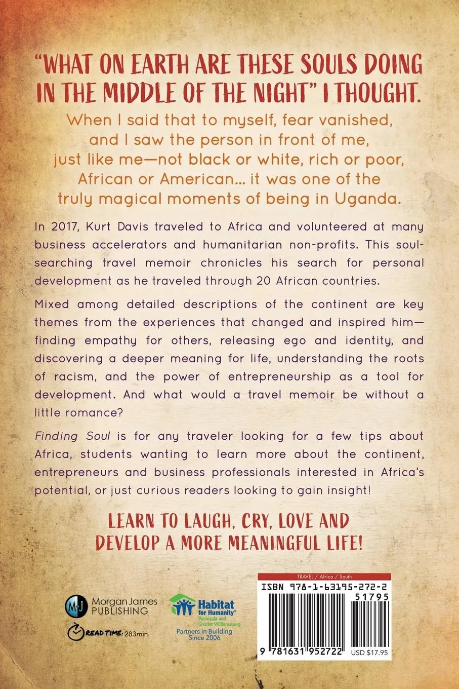 Rückseite: 9781631952722 | Finding Soul From Silicon Valley to Africa | Kurt Davis | Taschenbuch
