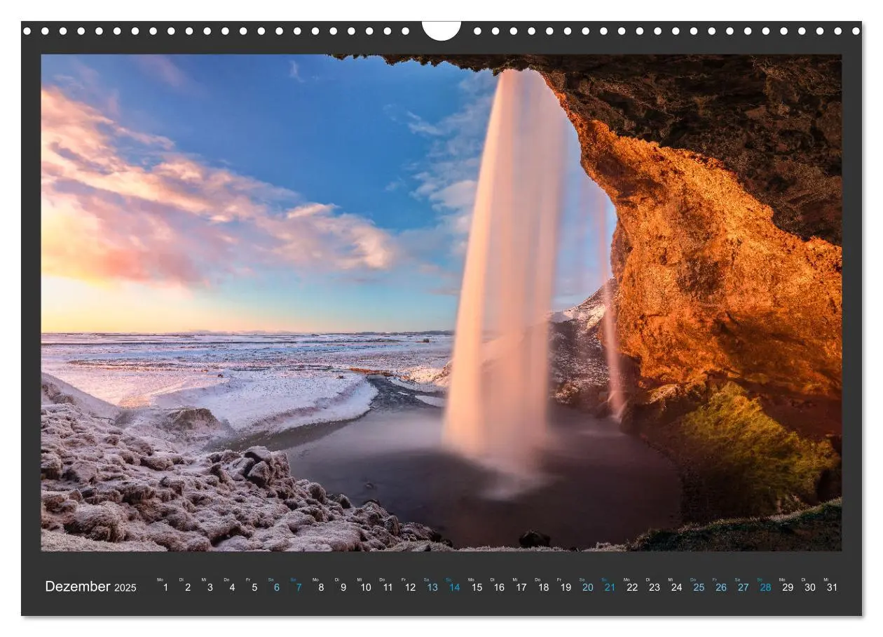 Bild: 9783435112722 | Island - Die schönsten Wasserfälle (Wandkalender 2025 DIN A3 quer),...