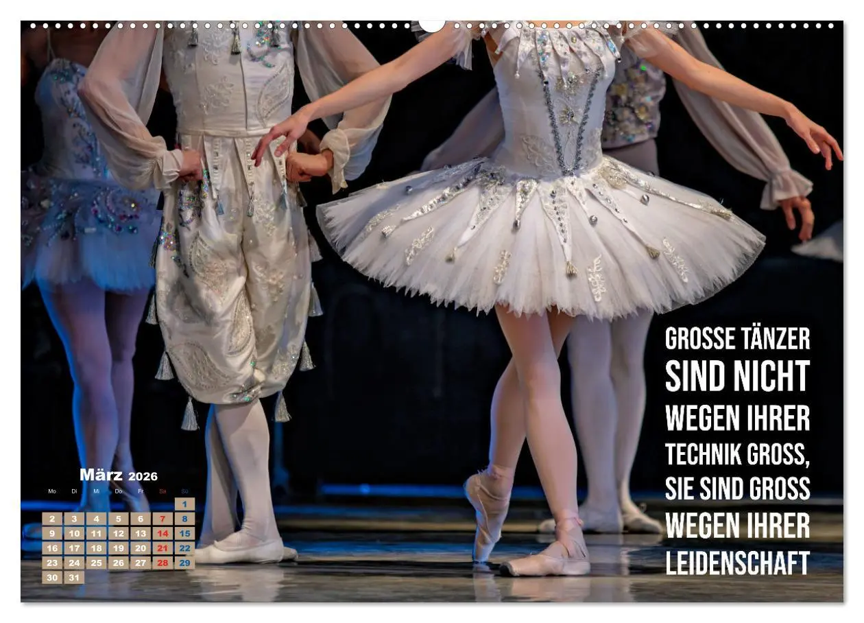 Bild: 9783457512722 | Ballett mit einem Hauch Poesie (Wandkalender 2026 DIN A2 quer),...