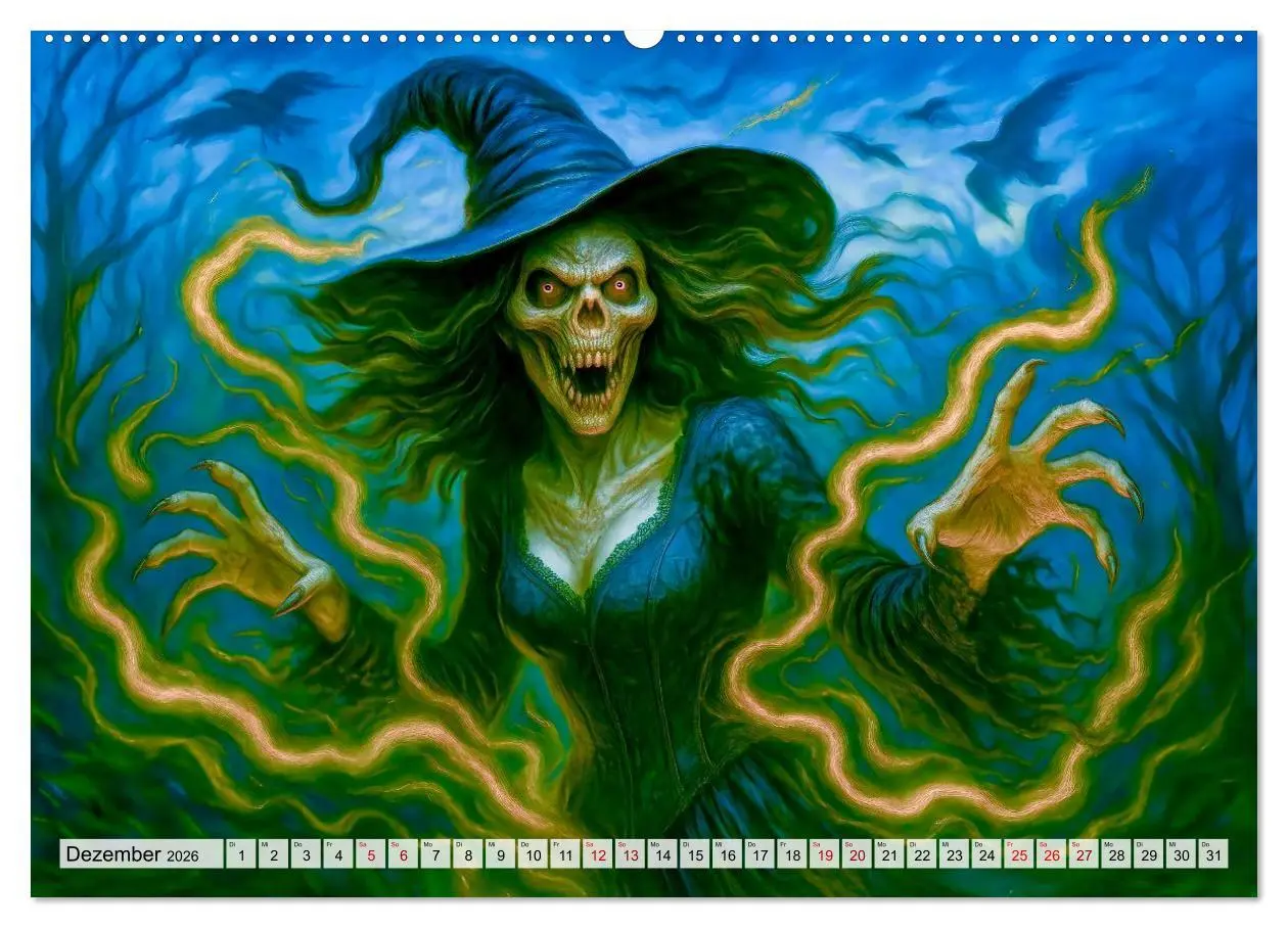 Bild: 9783516602722 | Mystische Hexen - Magische Frauen und finstere Nächte (Wandkalender...