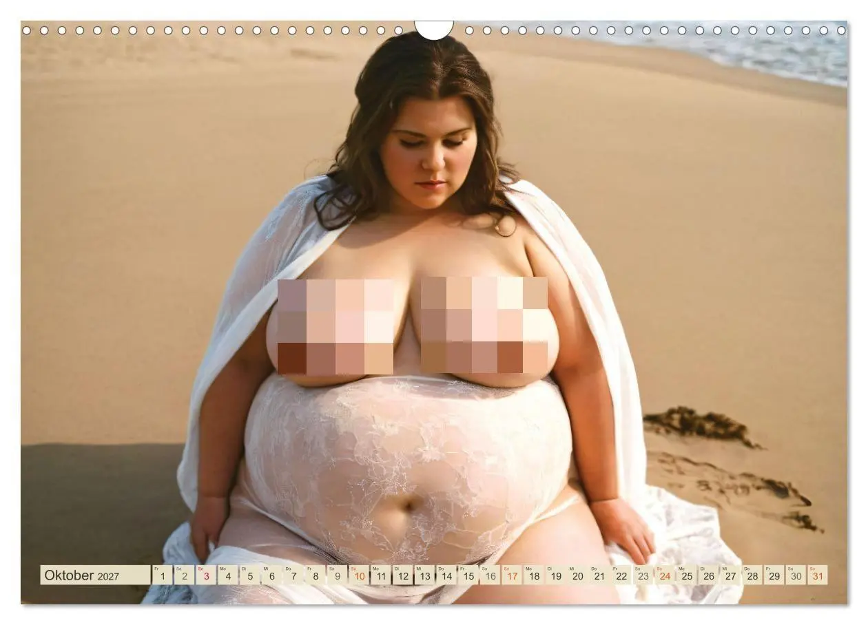 Bild: 9783569172722 | XXL Beach Girls Kalender - Kurvige Frauen am Strand (Wandkalender...