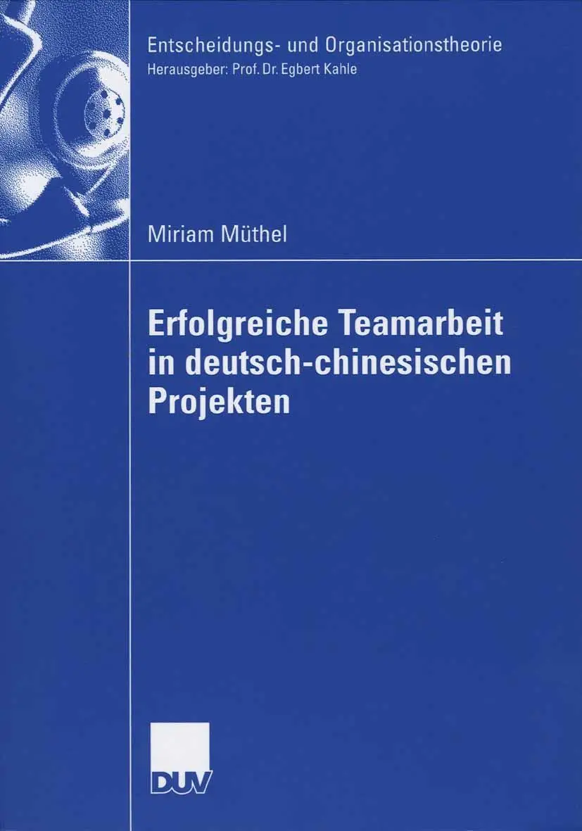 Cover: 9783835002722 | Erfolgreiche Teamarbeit in deutsch-chinesischen Projekten | Müthel