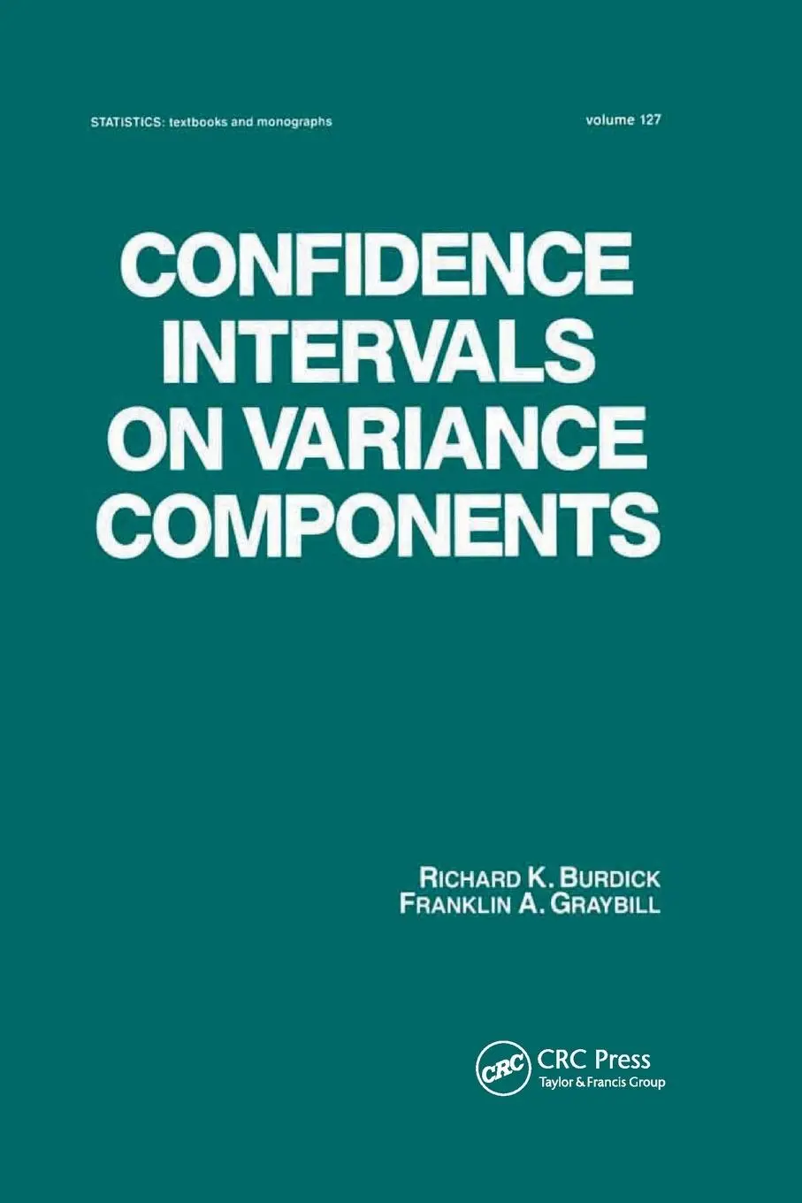 Cover: 9780367402822 | Confidence Intervals on Variance Components | Burdick (u. a.) | Buch