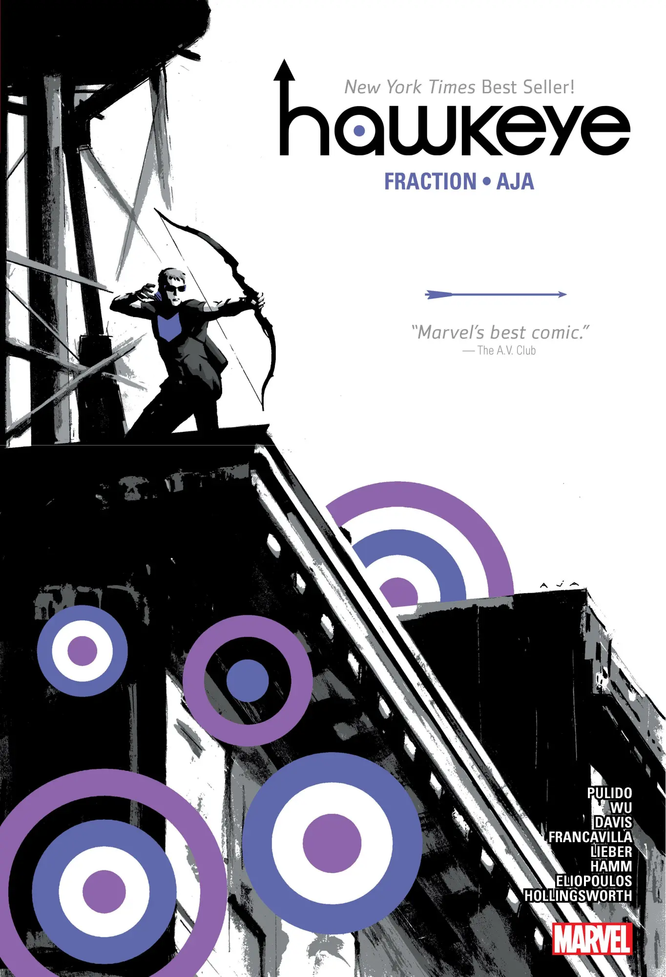 Cover: 9781302952822 | Hawkeye By Fraction &amp; Aja Omnibus [New Printing] | Matt Fraction