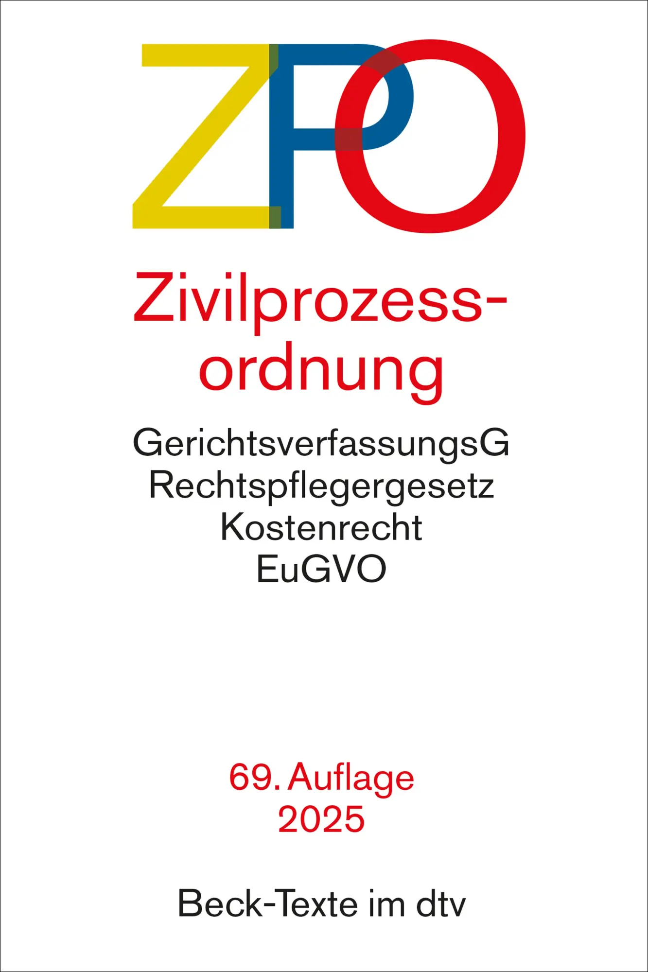 Cover: 9783423532822 | Zivilprozessordnung | Taschenbuch | dtv-Taschenbücher Beck Texte