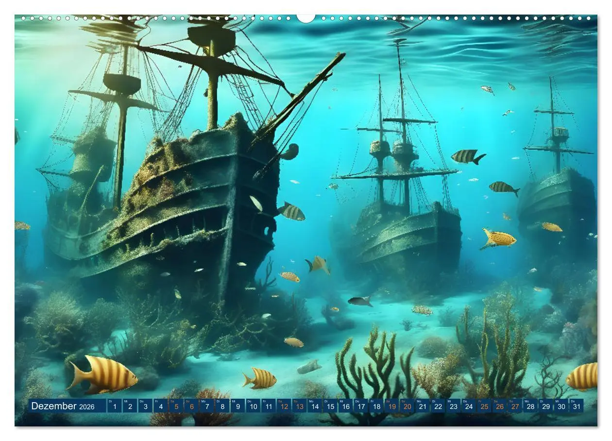 Bild: 9783457292822 | Unterwasserwelt der Wracks 2026 (Wandkalender 2026 DIN A2 quer),...