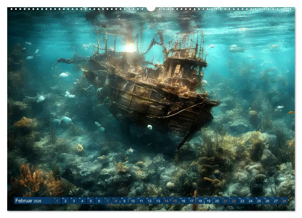 Bild: 9783457292822 | Unterwasserwelt der Wracks 2026 (Wandkalender 2026 DIN A2 quer),...