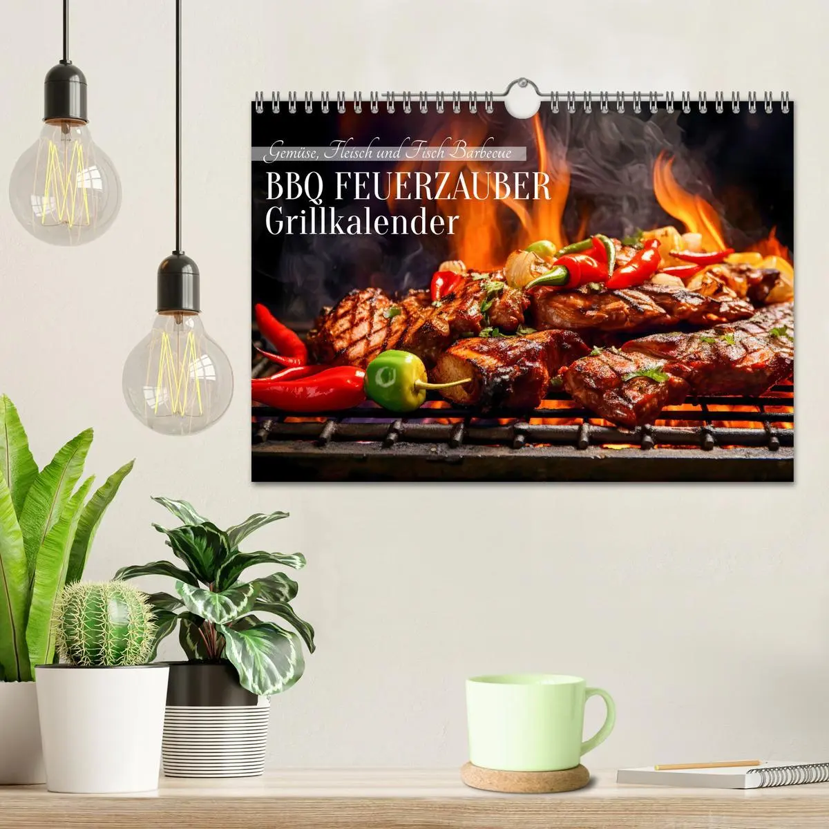 Bild: 9783457362822 | BBQ Feuerzauber - Grillkalender (Wandkalender 2026 DIN A4 quer),...