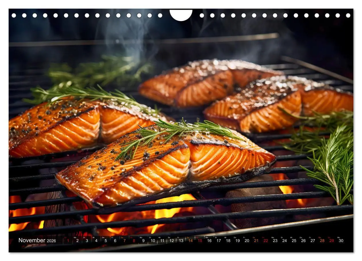Bild: 9783457362822 | BBQ Feuerzauber - Grillkalender (Wandkalender 2026 DIN A4 quer),...