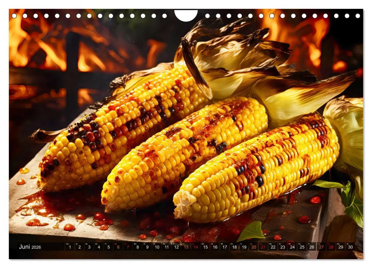 Bild: 9783457362822 | BBQ Feuerzauber - Grillkalender (Wandkalender 2026 DIN A4 quer),...