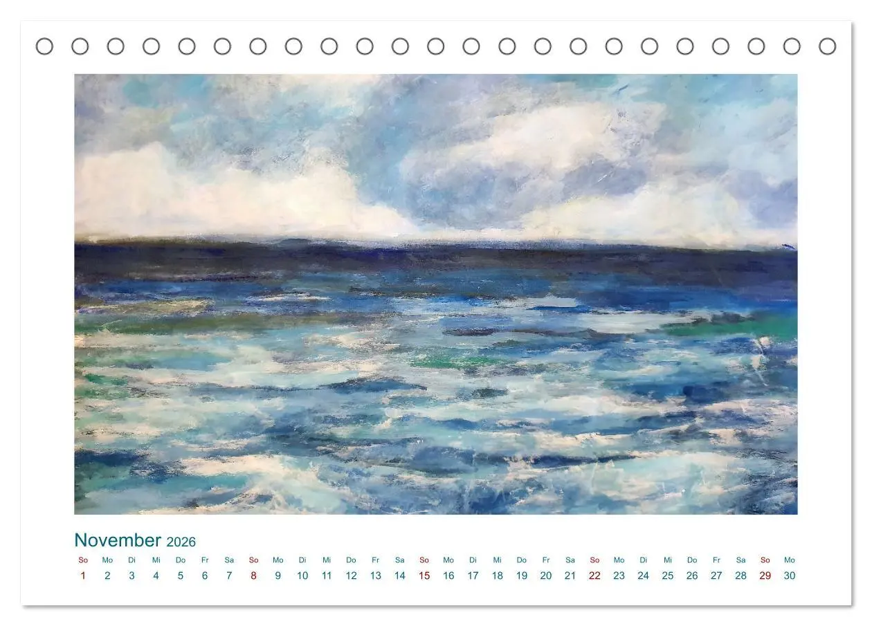 Bild: 9783457502822 | Wellenbrausen - Gemalte Wellen von Michaela Spreider (Tischkalender...