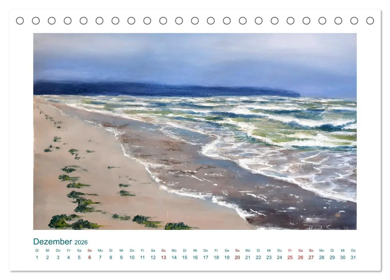 Bild: 9783457502822 | Wellenbrausen - Gemalte Wellen von Michaela Spreider (Tischkalender...