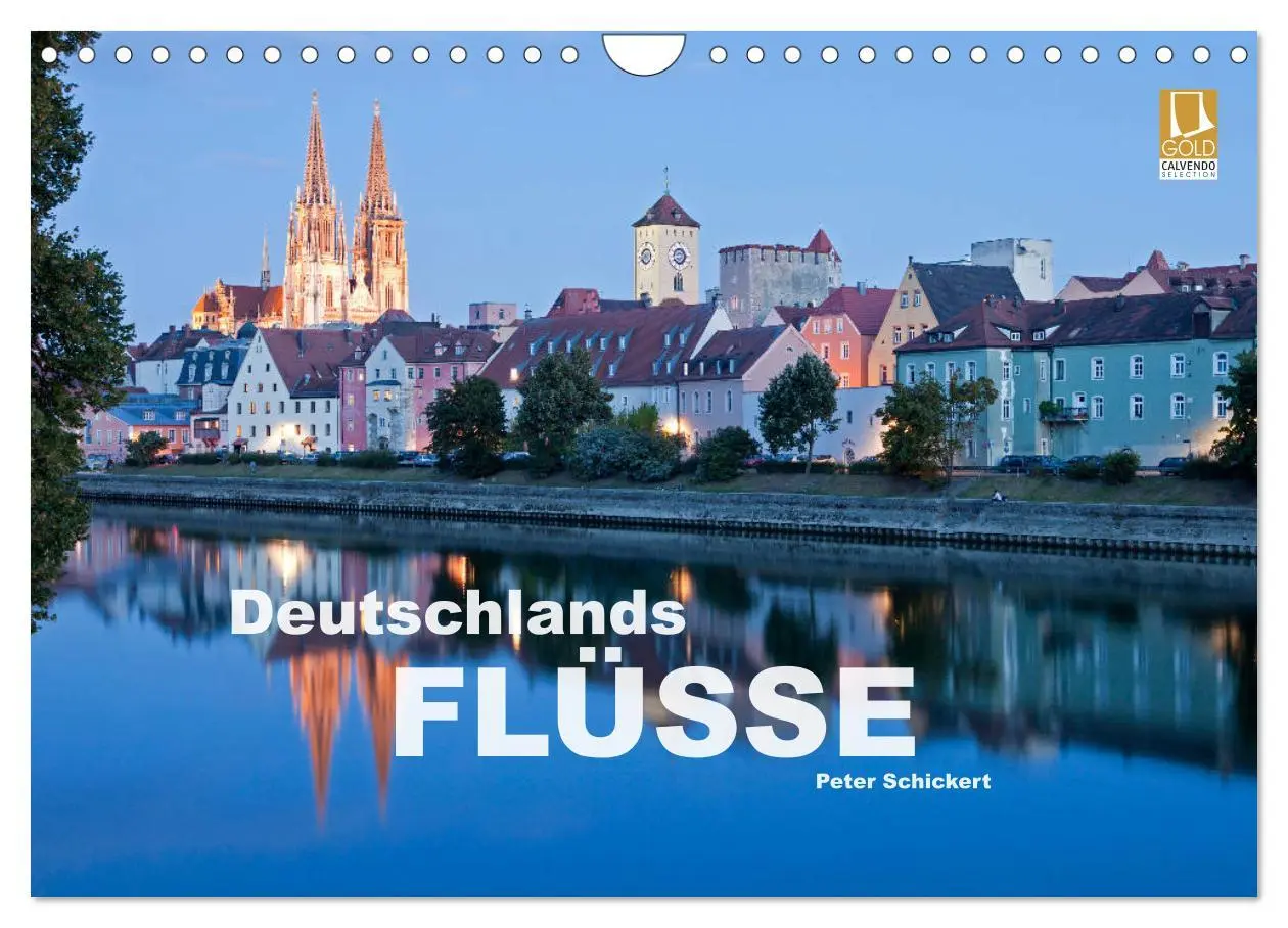 Cover: 9783457812822 | Deutschlands Flüsse (Wandkalender 2026 DIN A4 quer), CALVENDO...