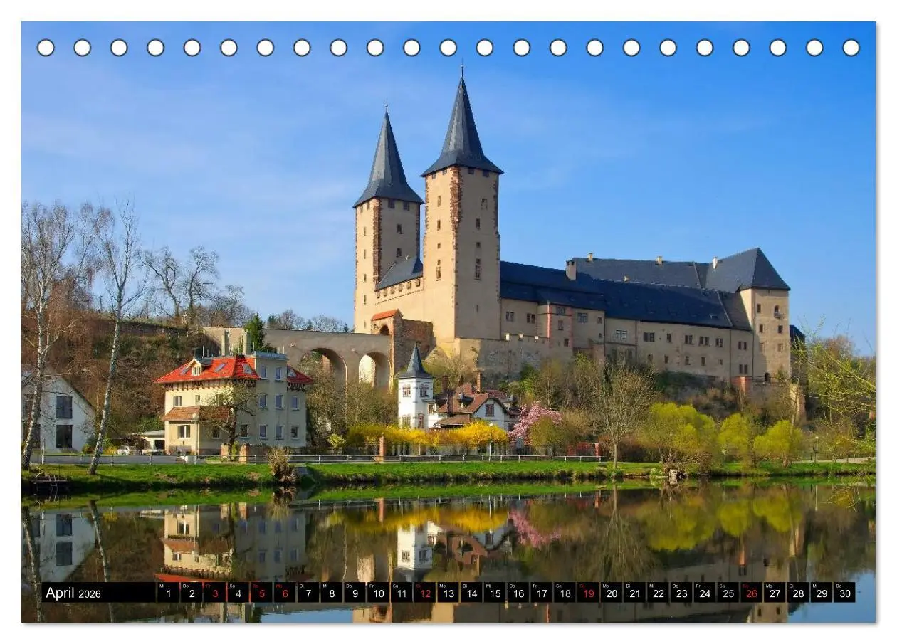 Bild: 9783516072822 | Schlösser und Burgen in Sachsen (Tischkalender 2026 DIN A5 quer),...