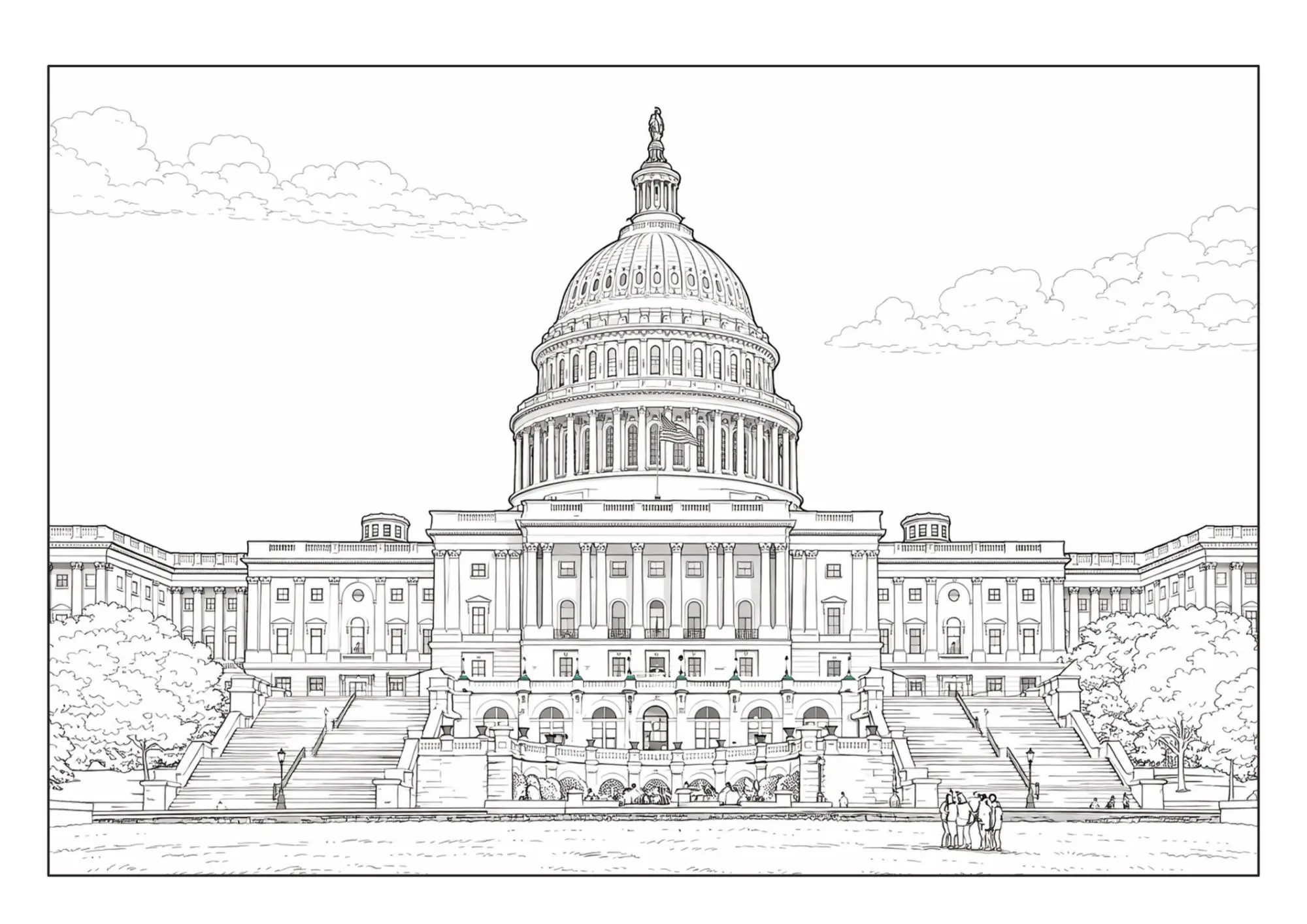Bild: 9783986572822 | USA Malbuch für Erwachsene mit 50 wunderschönen Ausmalmotiven | Müller