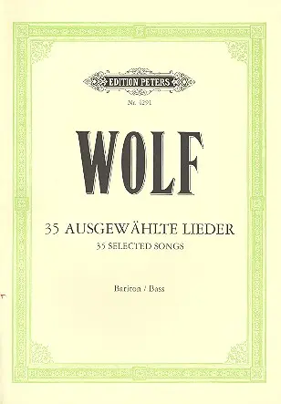 Cover: 9790014022822 | 35 ausgewählte Lieder | Hugo Wolf | Taschenbuch | 144 S. | Deutsch