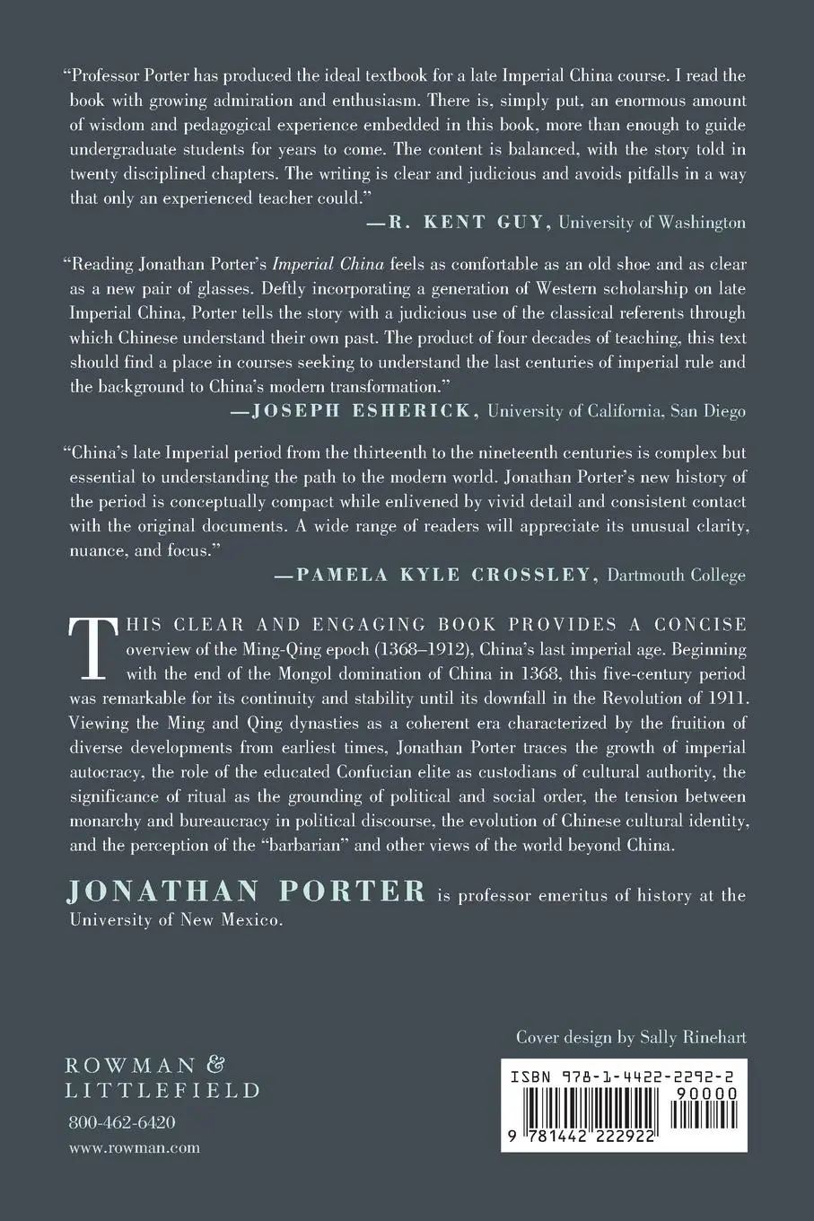 Rückseite: 9781442222922 | Imperial China, 1350-1900 | Jonathan Porter | Taschenbuch | Englisch