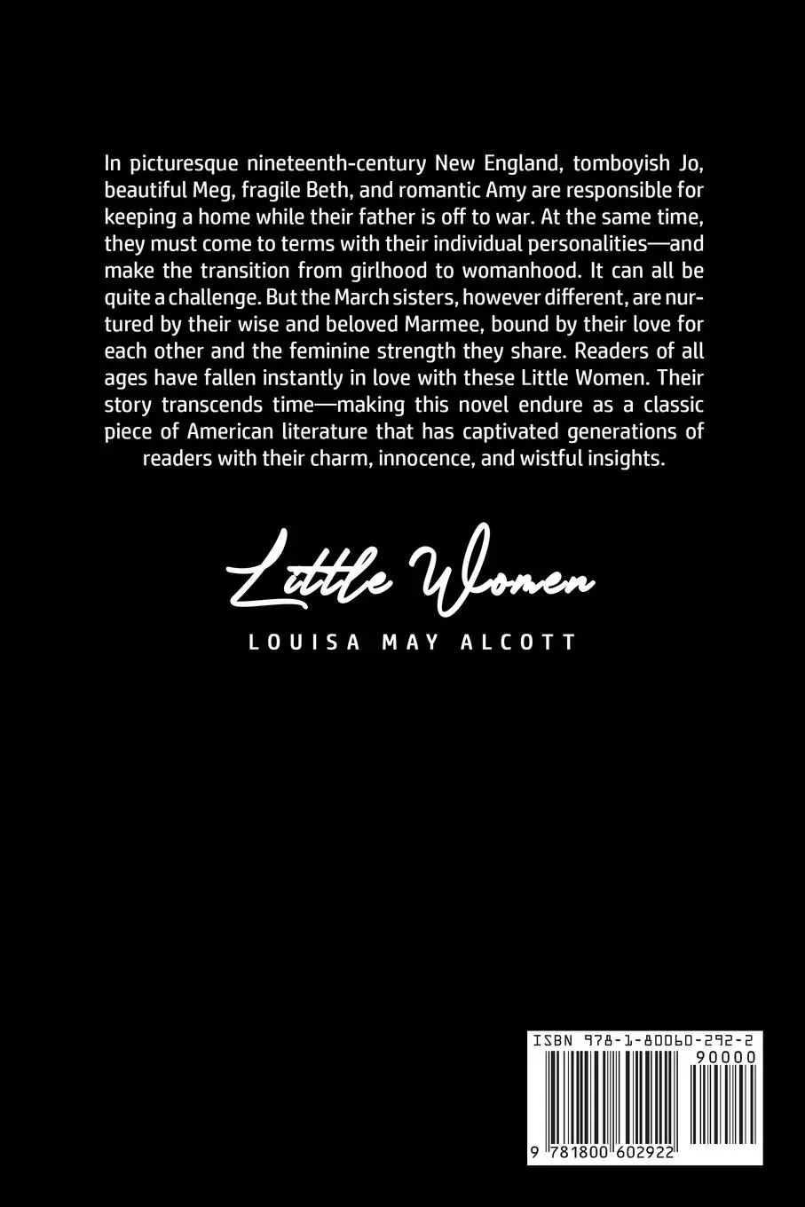 Rückseite: 9781800602922 | Little Women | Louisa May Alcott | Taschenbuch | Englisch | 2020