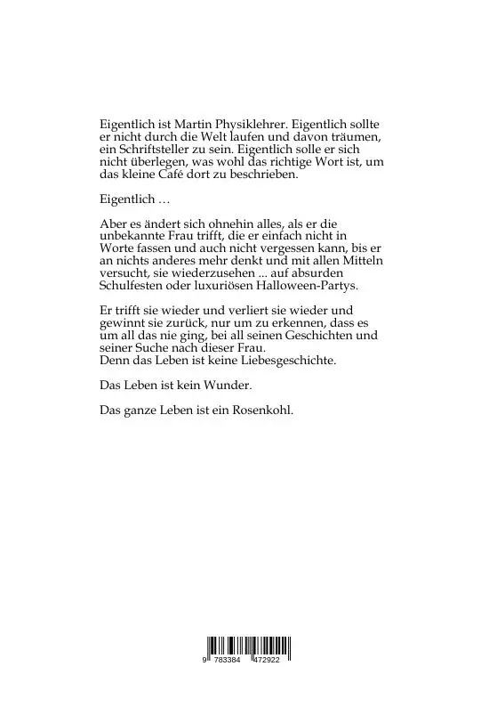 Rückseite: 9783384472922 | Das ganze Leben ist ein Rosenkohl | Marcus Straßer | Taschenbuch