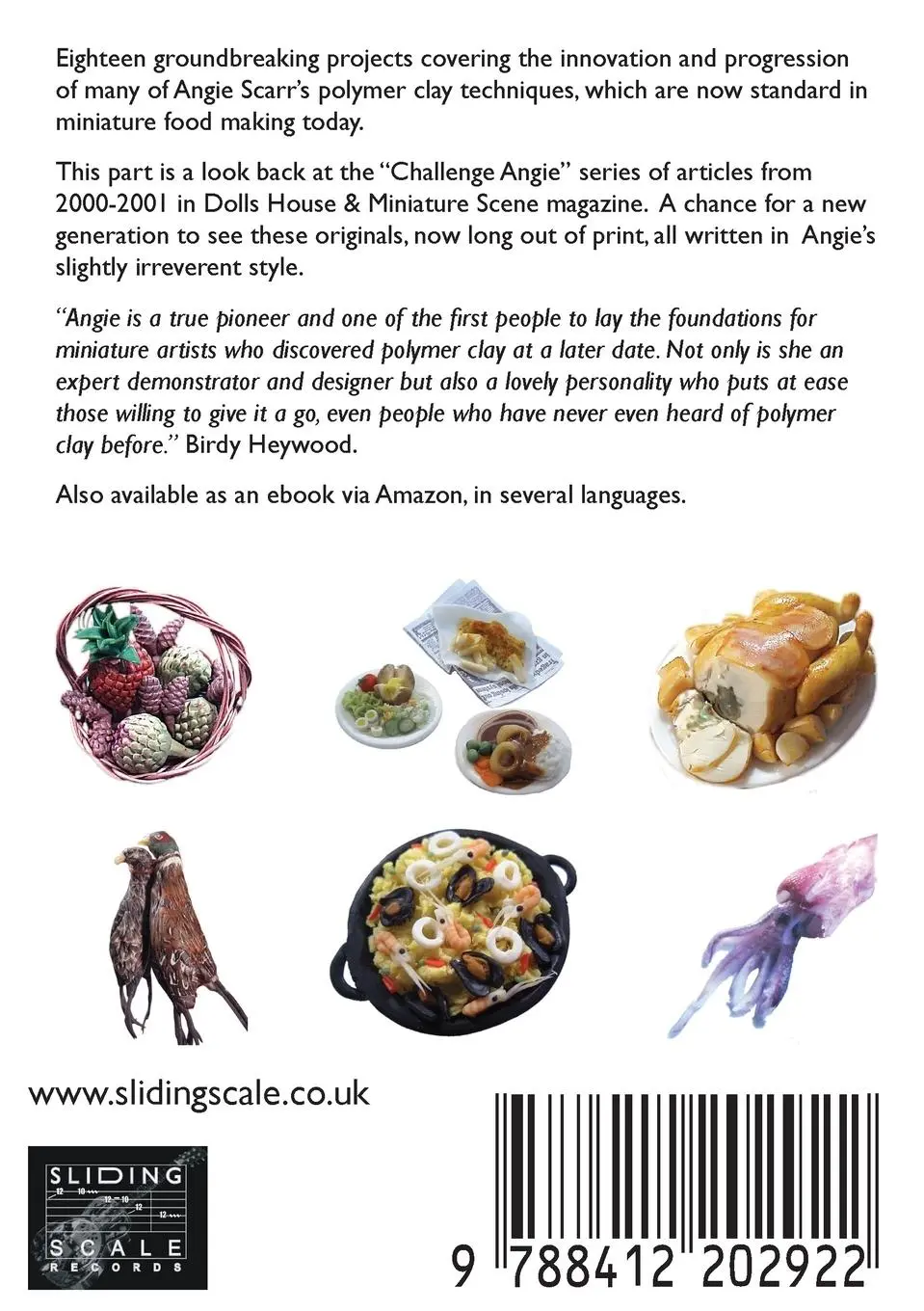 Rückseite: 9788412202922 | Angie Scarr Miniature Challenges | 2000-2005 In Polymer Clay Part 1