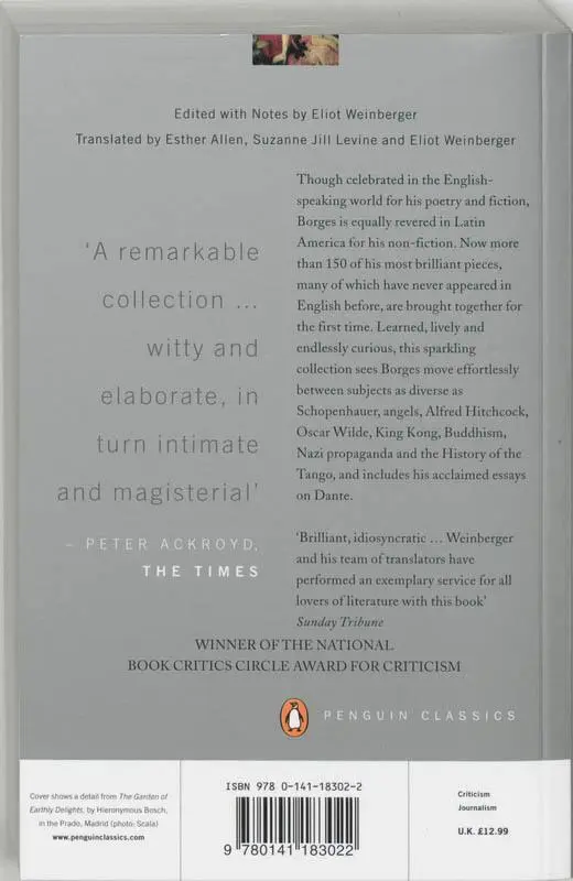 Rückseite: 9780141183022 | The Total Library | Non-Fiction 1922-1986 | Jorge Luis Borges | Buch