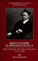Cover: 9780521893022 | Print Culture in Renaissance Italy | Brian Richardson | Taschenbuch
