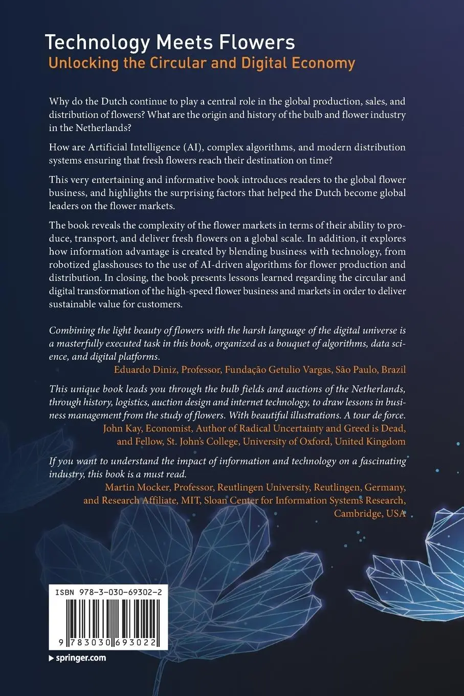 Rückseite: 9783030693022 | Technology Meets Flowers | Unlocking the Circular and Digital Economy