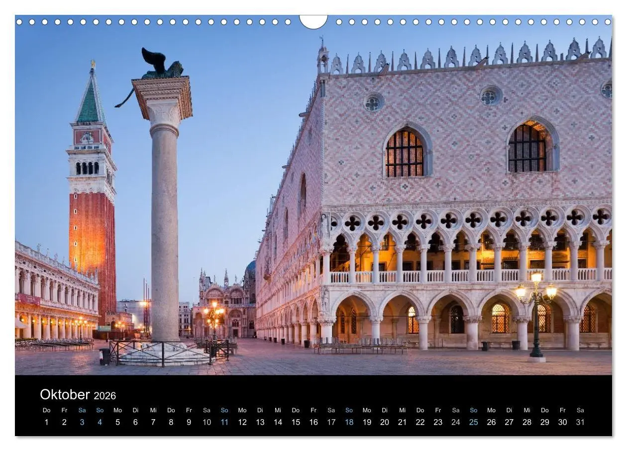 Bild: 9783516023022 | Venedig bei Nacht 2026 (Wandkalender 2026 DIN A3 quer), CALVENDO...