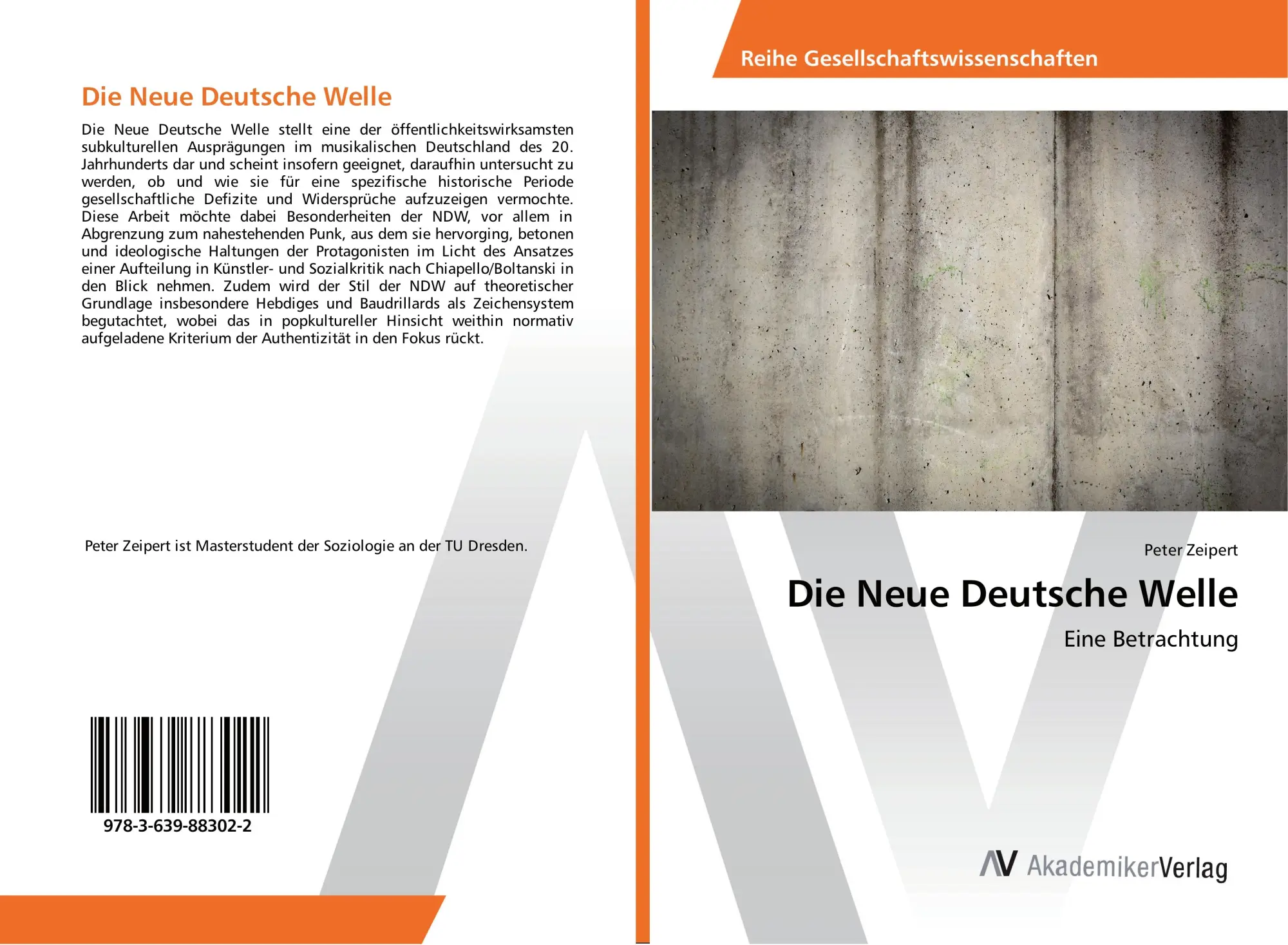 Cover: 9783639883022 | Die Neue Deutsche Welle | Eine Betrachtung | Peter Zeipert | Buch