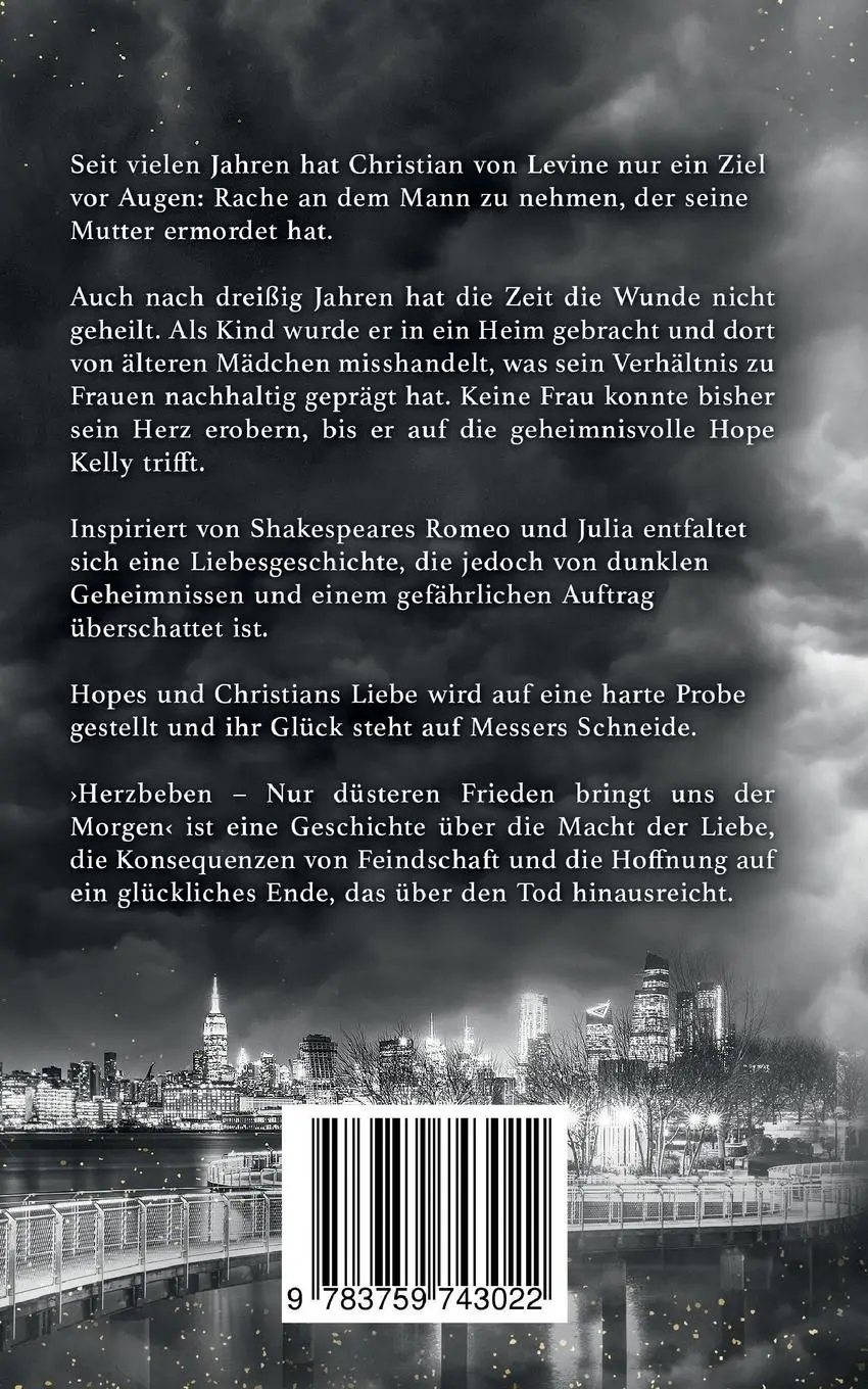 Rückseite: 9783759743022 | Herzbeben | Nur düsteren Frieden bringt uns der Morgen | Morandin