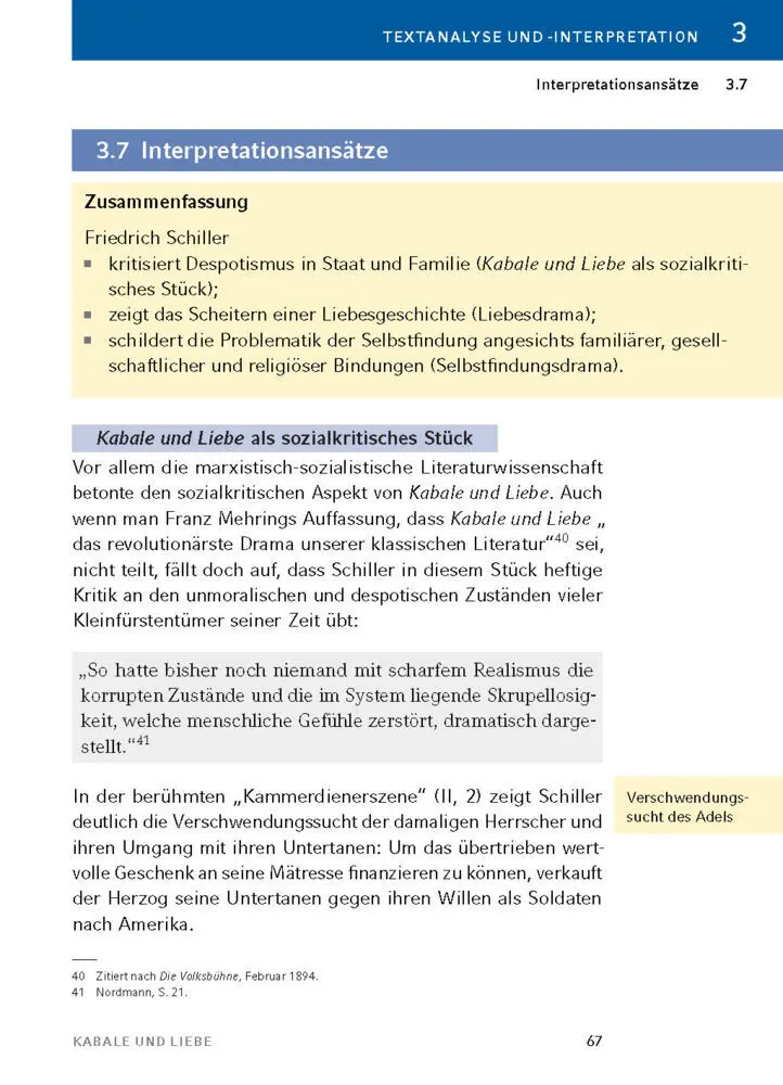 Bild: 9783129303122 | Kabale und Liebe von Friedrich Schiller - Textanalyse und...