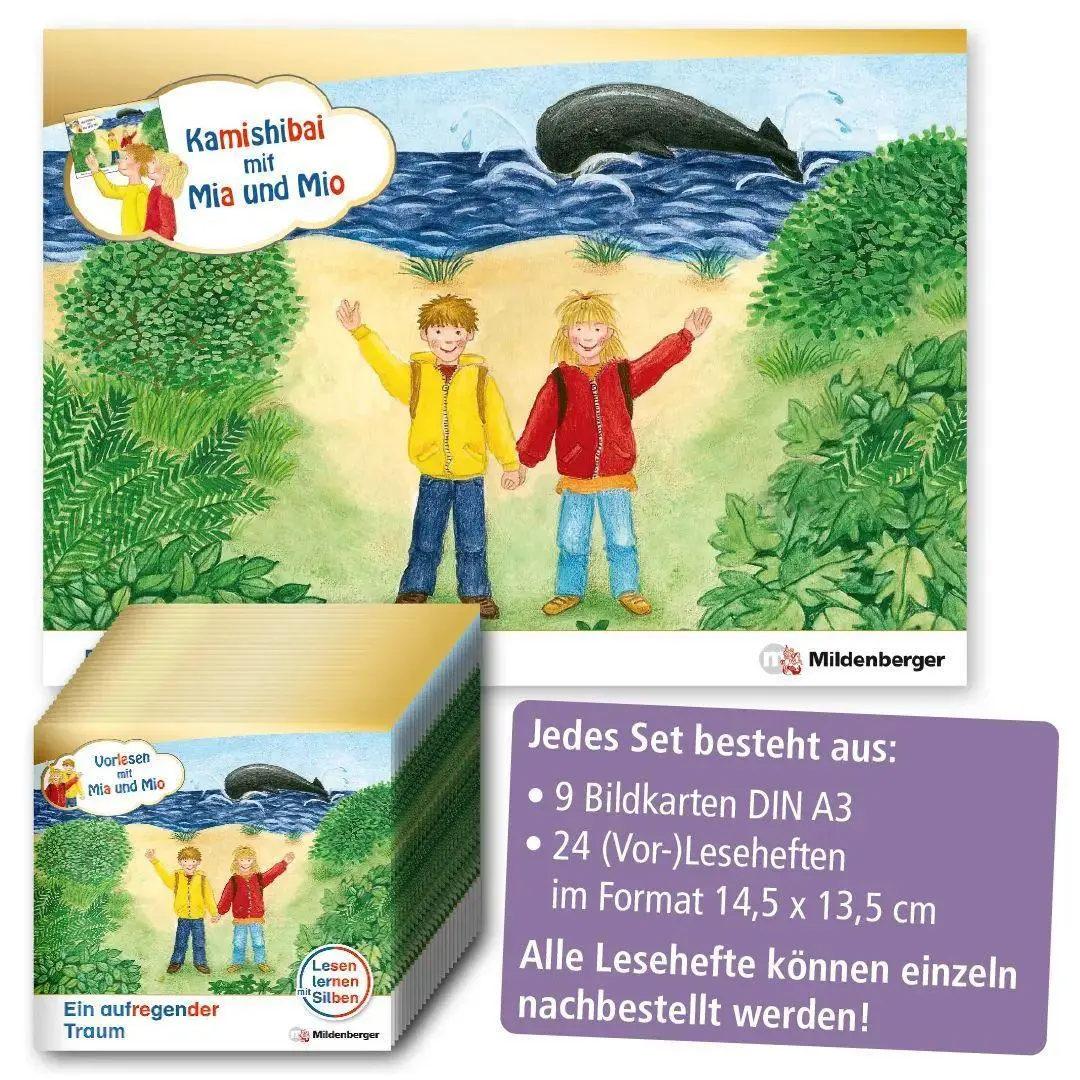 Bild: 9783619143122 | Kamishibai mit Mia und Mio: Ein aufregender Traum - Set | Erdmann