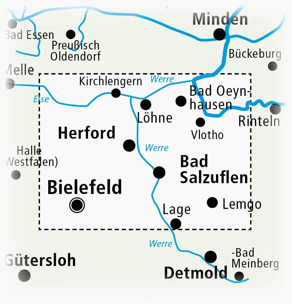 Bild: 9783747303122 | Herford, Bad Oeynhausen, Bad Salzuflen 1:50 000 | (Land-)Karte | 2019