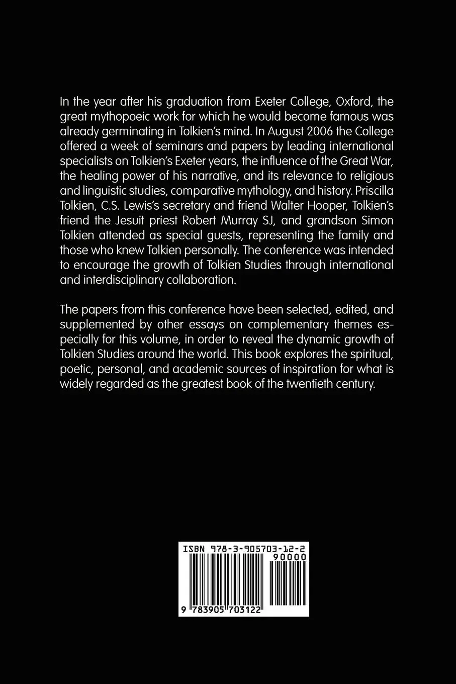 Rückseite: 9783905703122 | Tolkien's The Lord of the Rings. Sources of Inspiration | Taschenbuch