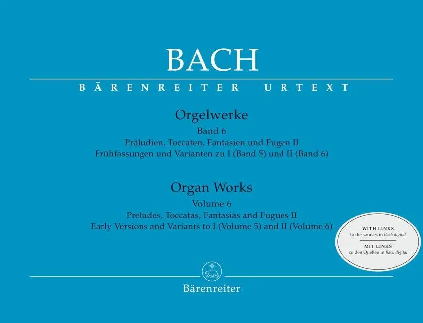 Cover: 9790006523122 | Orgelwerke, Band 6 | Johann Sebastian Bach | Taschenbuch | Partitur