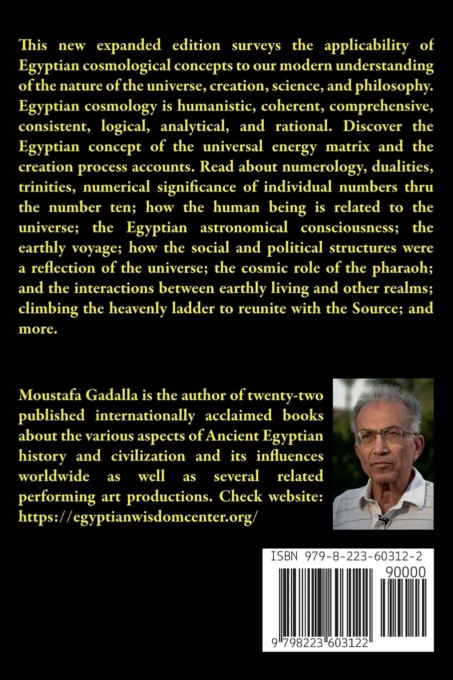 Rückseite: 9798223603122 | Egyptian Cosmology the Animated Universe, 3rd Edition | Gadalla | Buch