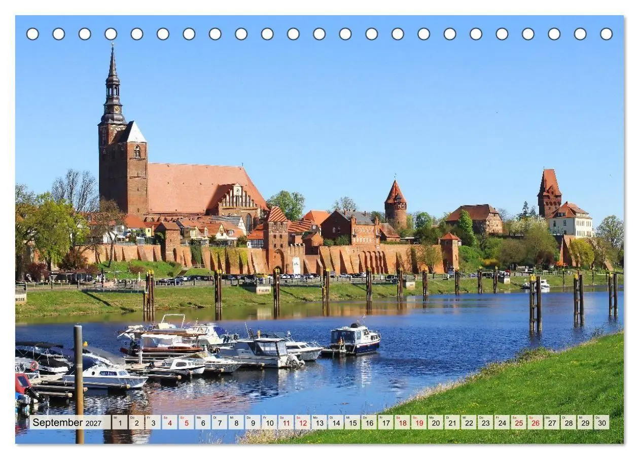 Bild: 9783569883222 | Tangermünde - Backstein und Elbe (Tischkalender 2027 DIN A5 quer),...