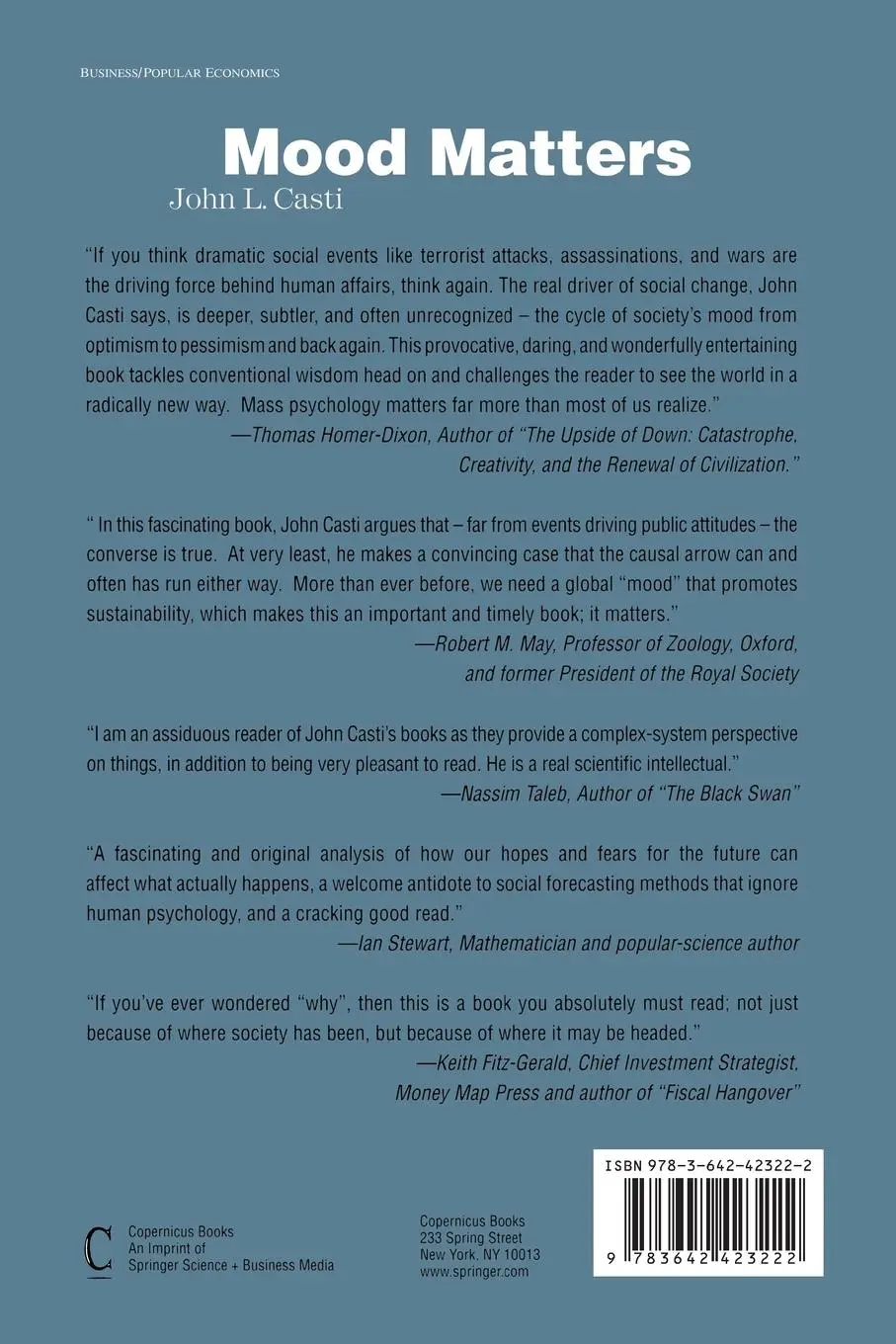 Rückseite: 9783642423222 | Mood Matters | John L. Casti | Taschenbuch | xxiv | Englisch | 2014