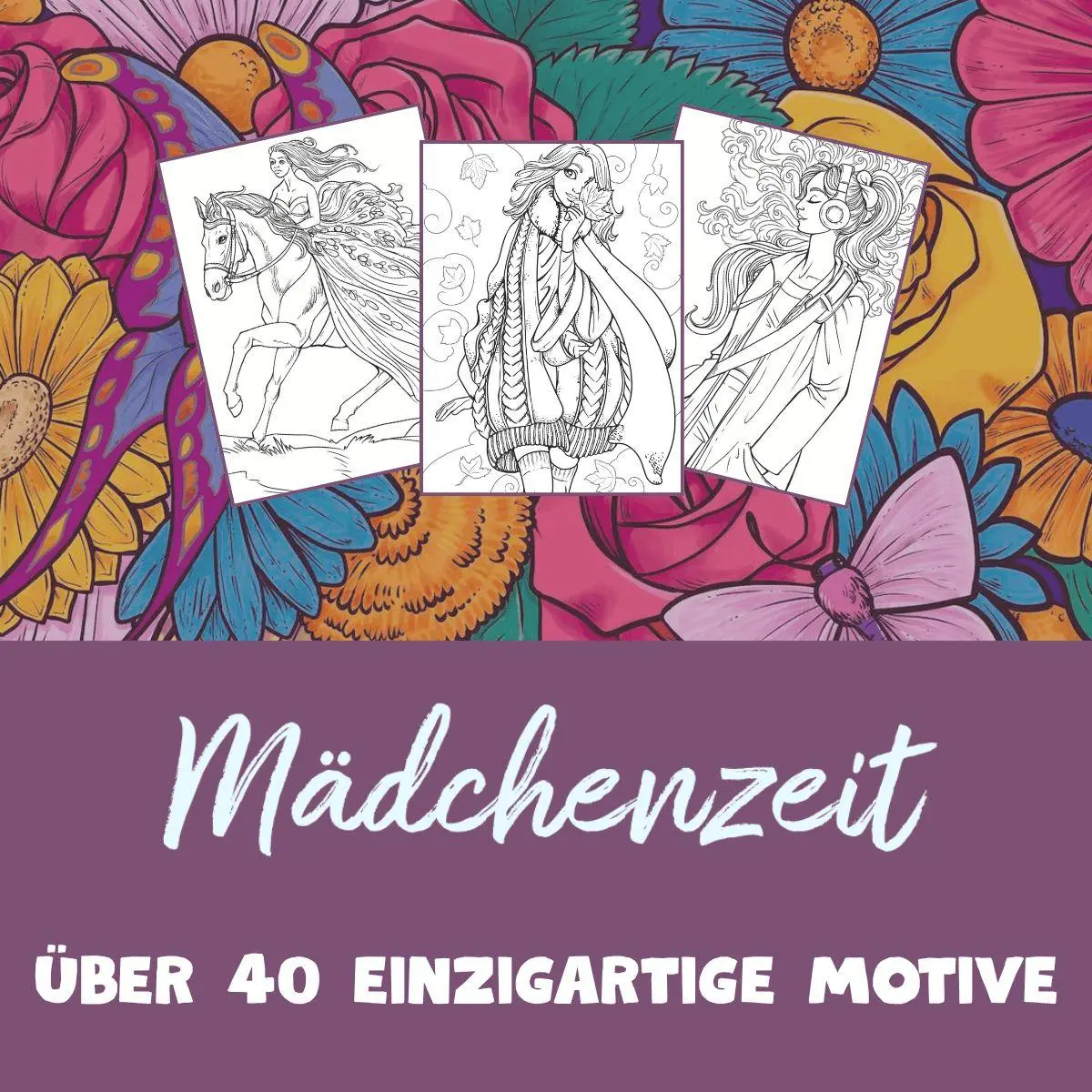 Bild: 9783735893222 | Malbuch Mädchenzeit | Das Malbuch ab 10 Jahren | Sara Otterstätter